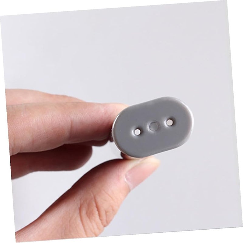 2pcs Portable Folding Travel Toothbrush with Charcoal Soft Bristles and Ergonomic Handle Grey Black - Image 3